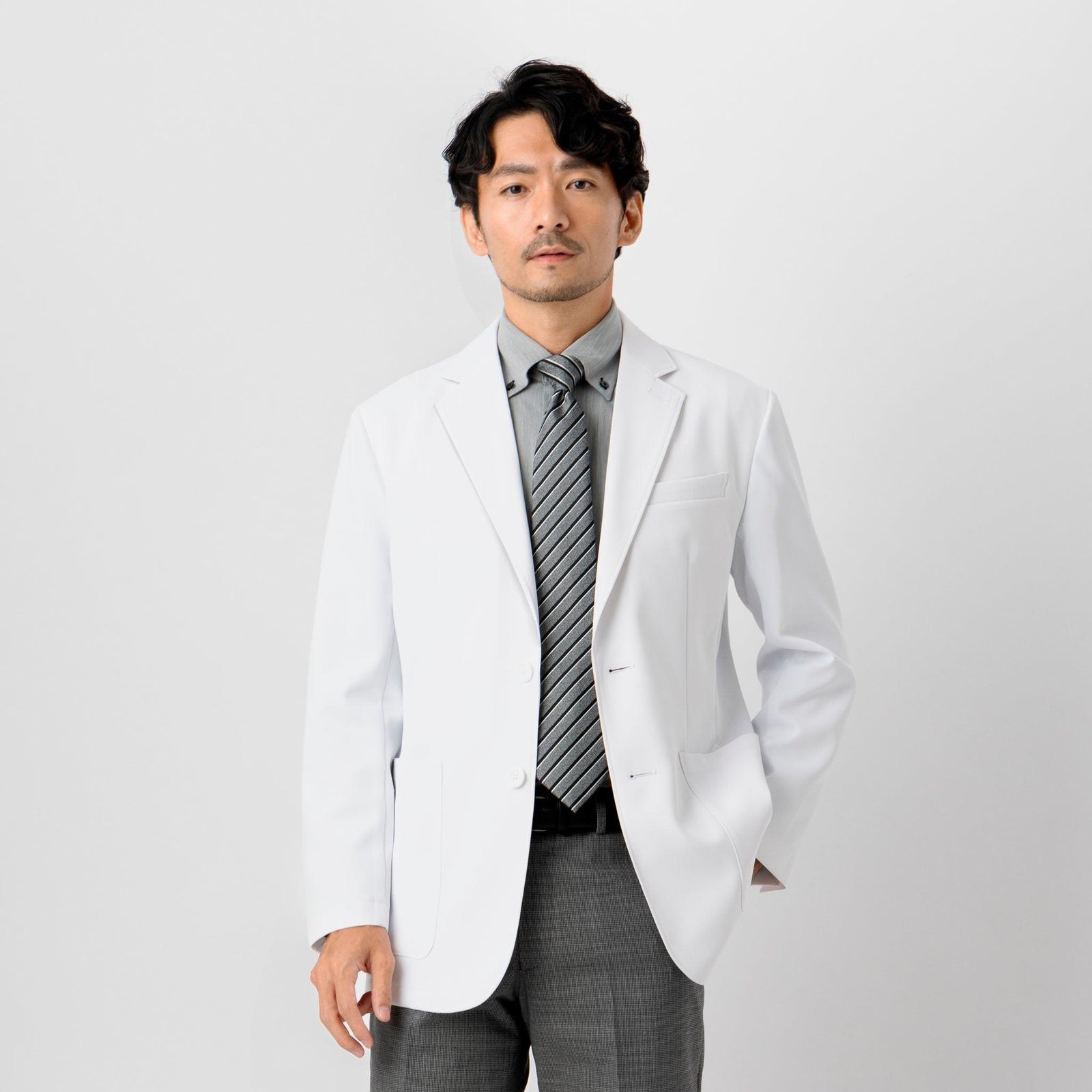 白衣とスクラブのレピウス【Lepius】メンズ白衣 ブリティッシュ