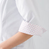 【アウトレット30％OFF】wdc022　リボンポケットエンパイヤラインドクターコート(七分袖) | おしゃれ白衣とスクラブのレピウス【Lepius】公式通販ショップ.